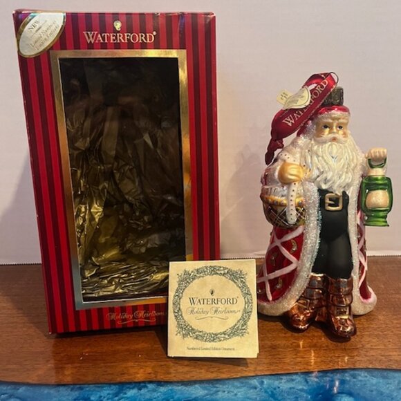 Waterford Holiday Heirlooms Santa Lantern Ornament Numbered Limited Edition NIB - Picture 1 of 9